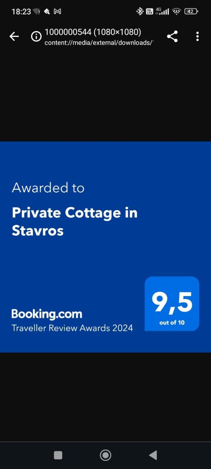 Private Cottage In Stavros Marandokhórion Værelse billede